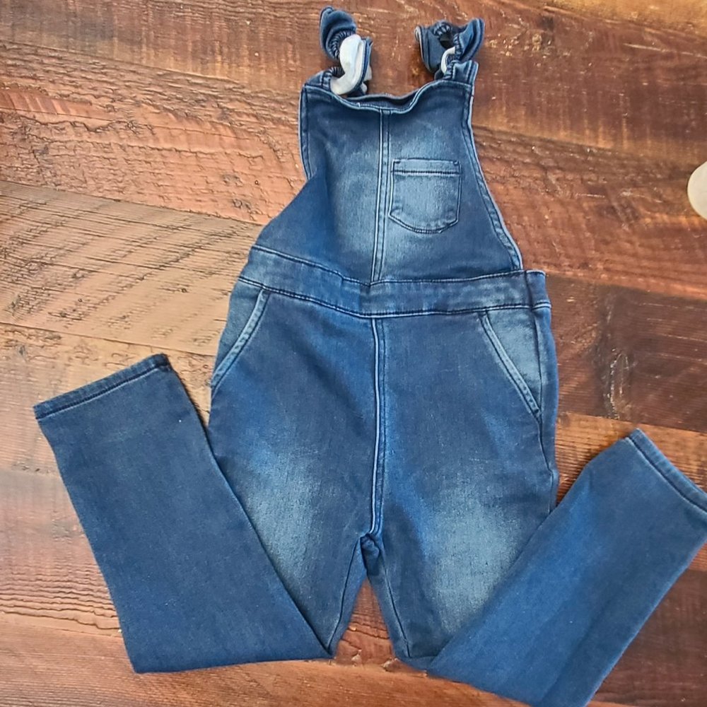 Oshkosh denim overall with ruffle straps